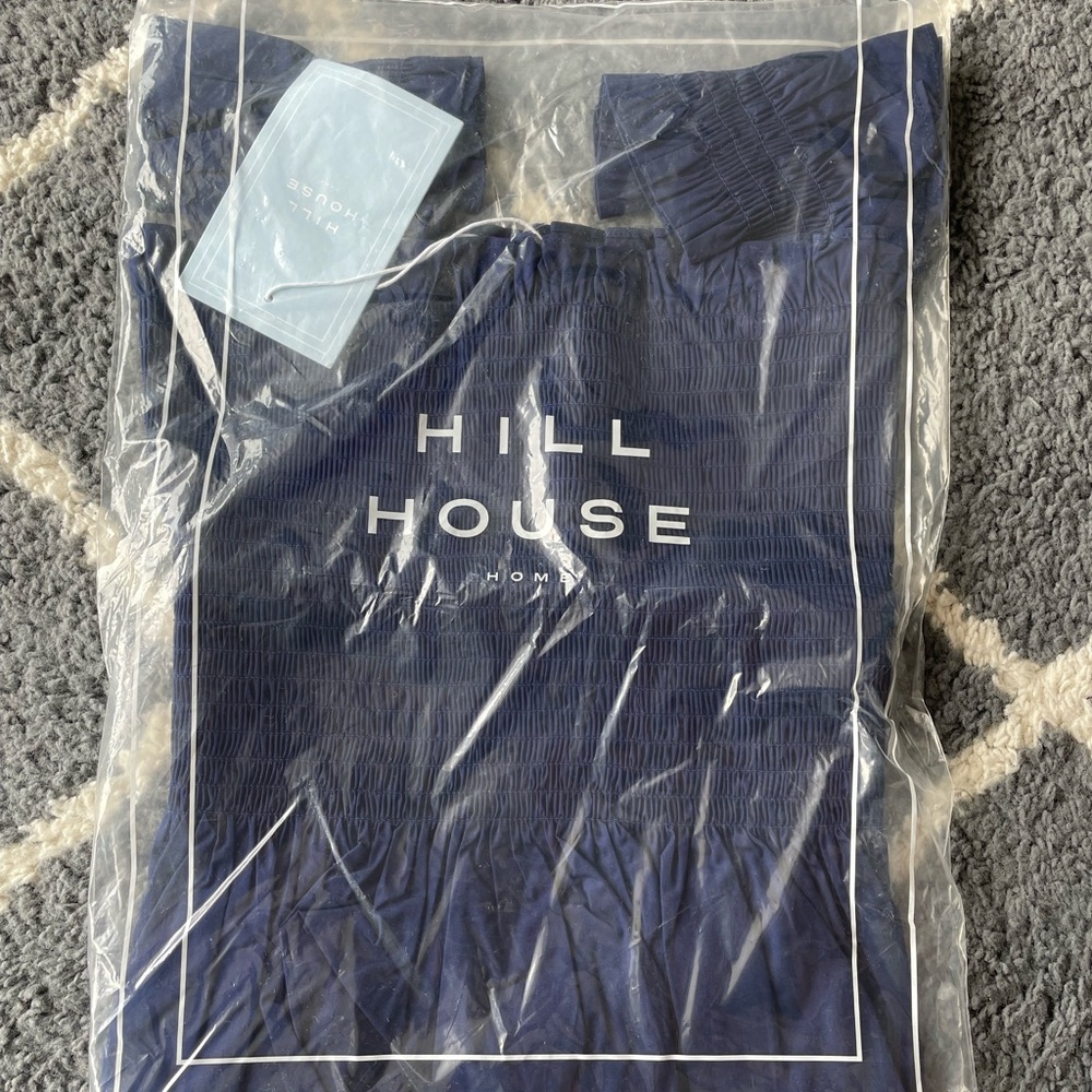 COPY - Paz Top in Navy Poplin XS from Hill House Home